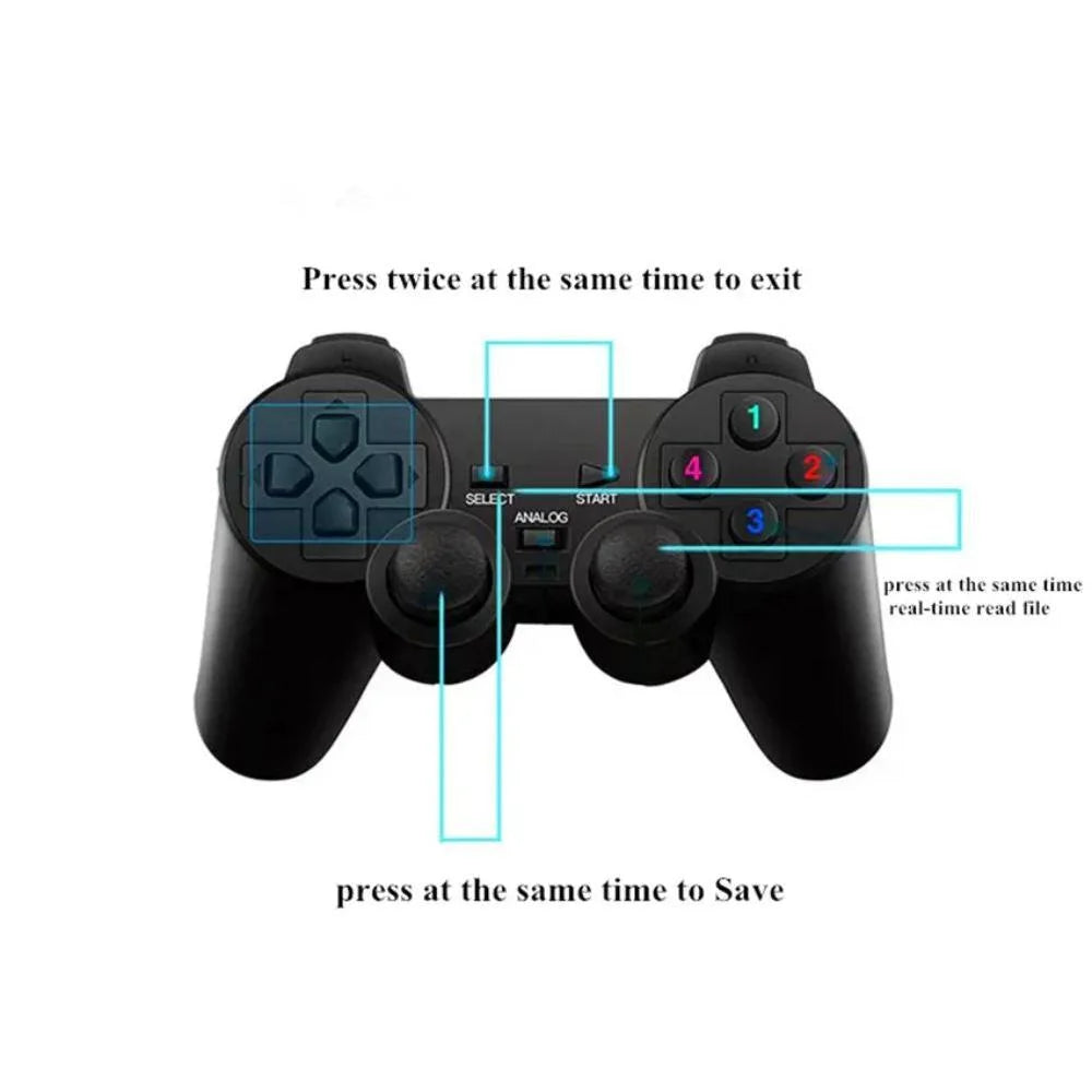 Retro classic gamebox: 2.4g wireless dual system android 9.1 game stick - console | video console