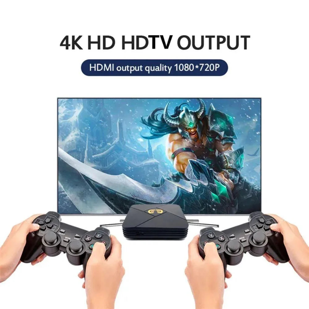 Retro classic gamebox: 2.4g wireless dual system android 9.1 game stick - console | video console