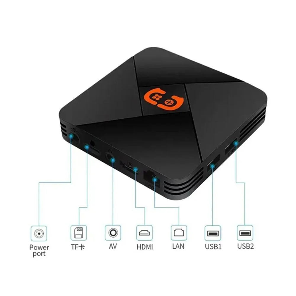 Retro classic gamebox: 2.4g wireless dual system android 9.1 game stick - console | video console