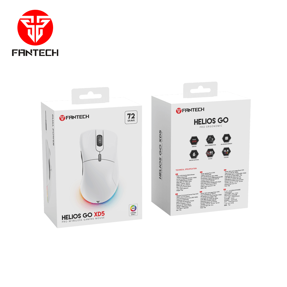 Helios Xd5 Ergonomic Gaming Mouse Wireless - Gameonjo