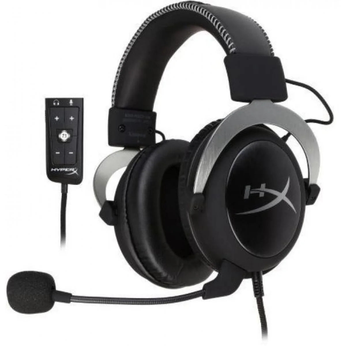 Hp hyperx cloud alpha gaming headset dual chamber drivers - gun metal - headsets