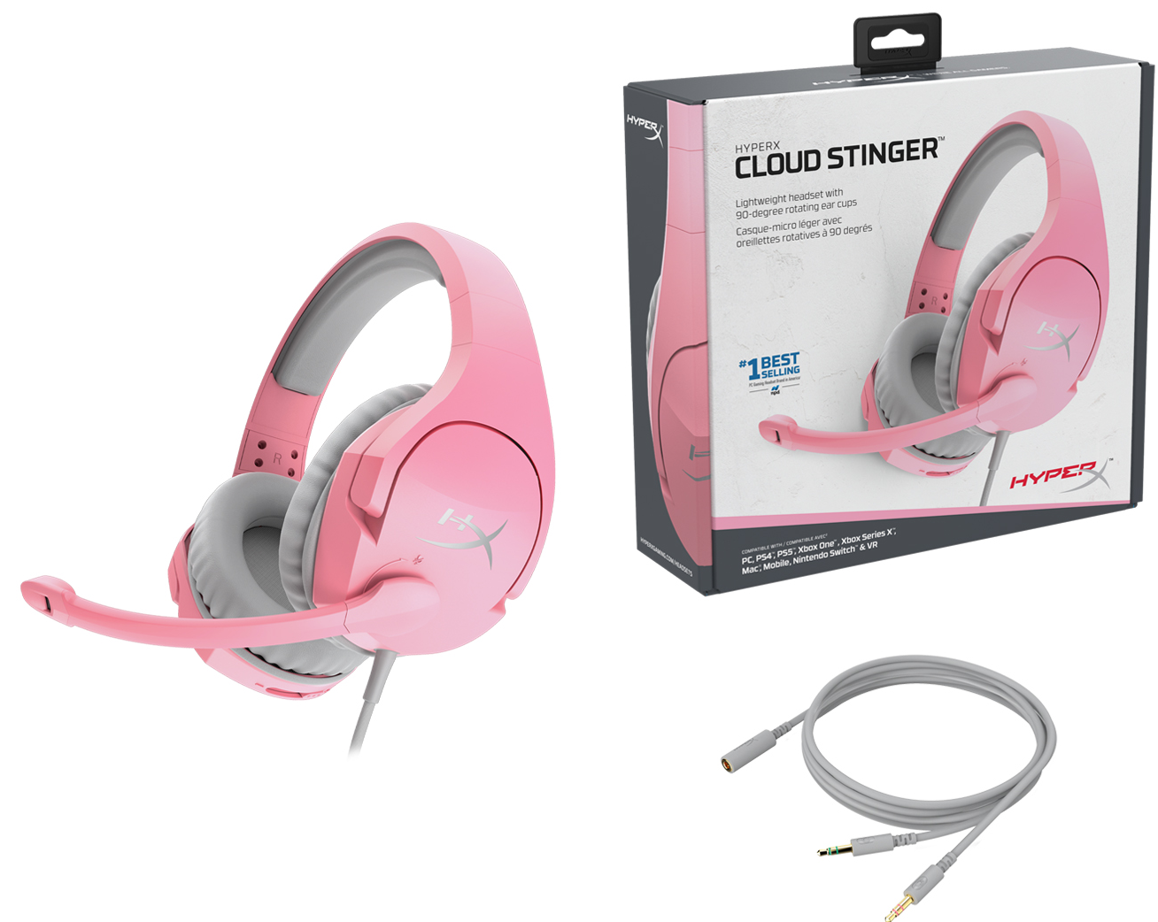 Hyperx Cloud Stinger - Pink - Gameonjo