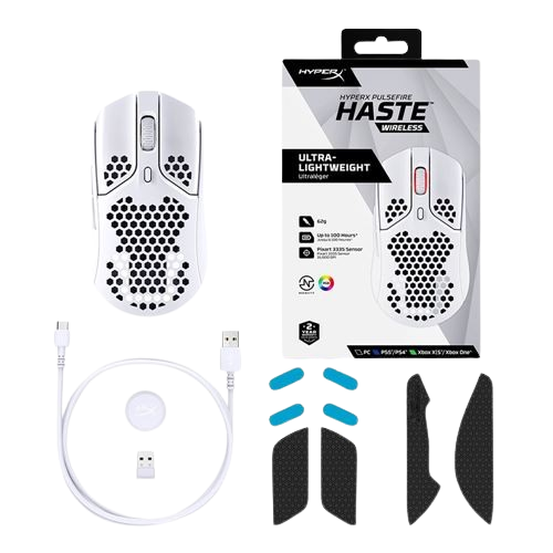 Hyperx Pulsefire Haste Ultra Lightweight Wireless - White