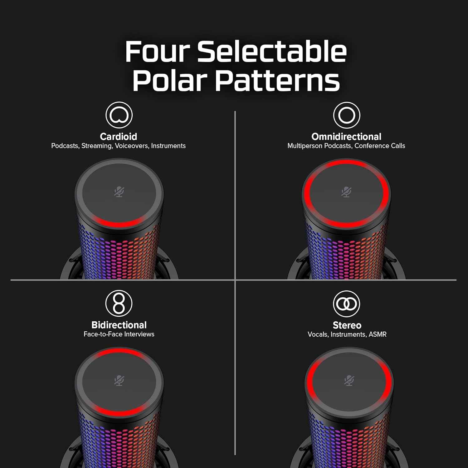 Hyperx Quadcast 2 s – Usb Microphone, with Rgb Lighting, Streaming