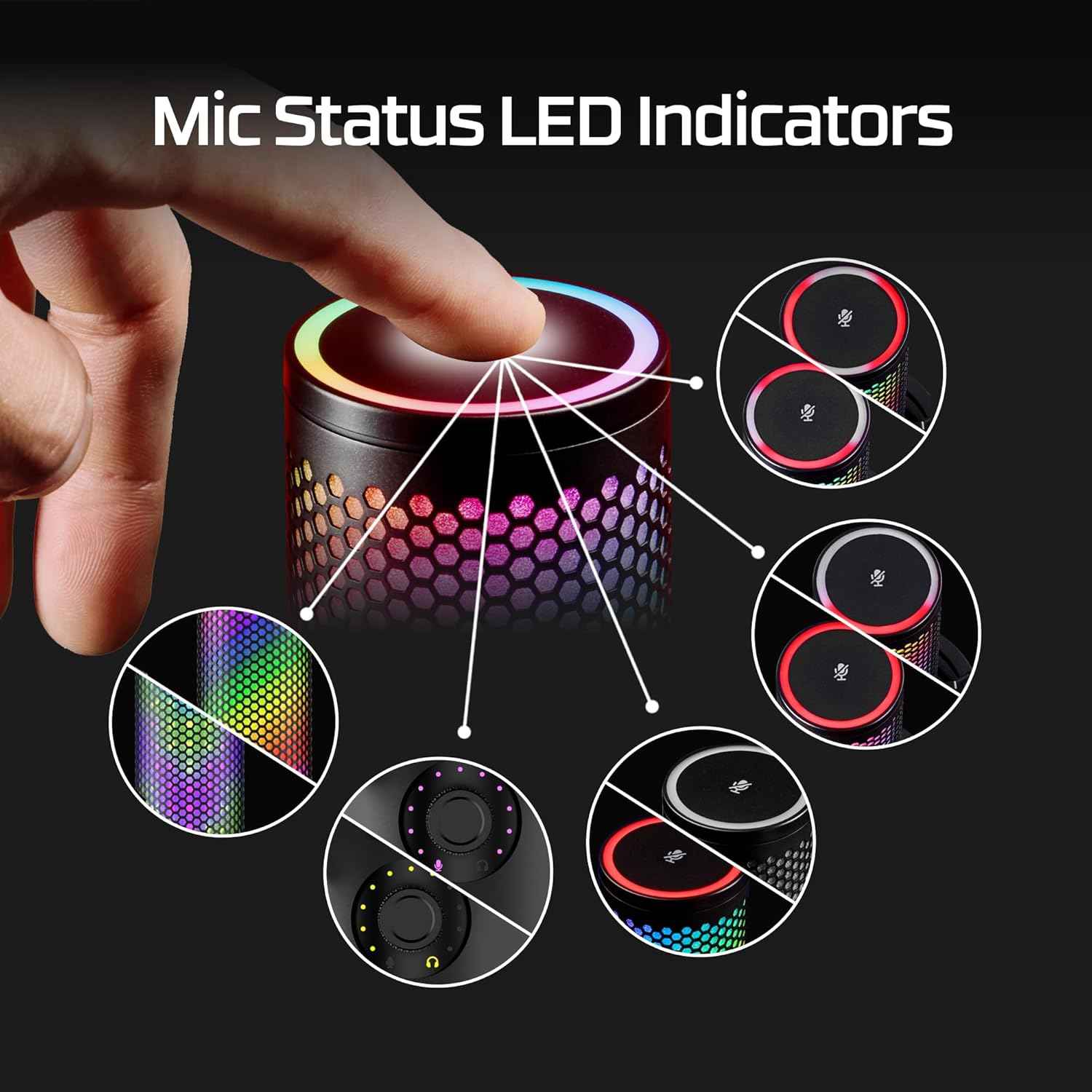 Hyperx Quadcast 2 s – Usb Microphone, with Rgb Lighting, Streaming