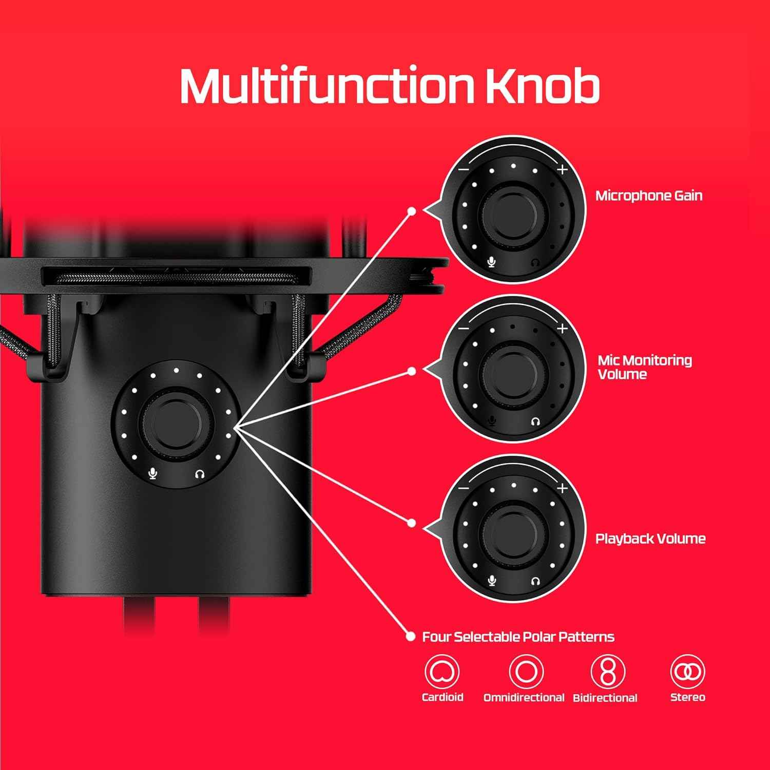 Hyperx Quadcast 2 – Usb Microphone for Gaming, Streaming and Podcasting,