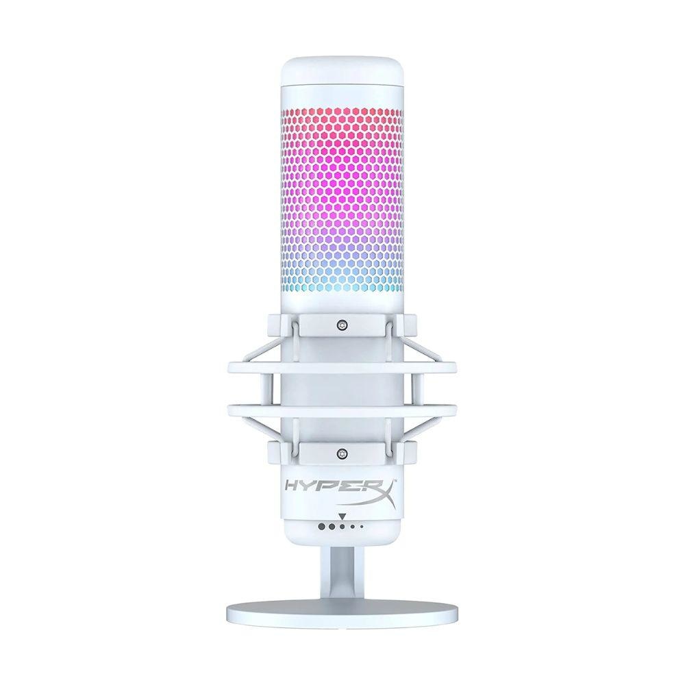 Hyperx Quadcast s - Usb Microphone with Rgb Lighting White - Gameonjo