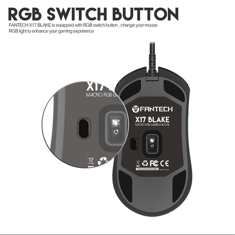 Fantech BLAKE X17 SPACE EDITION MACRO RGB GAMING MOUSE