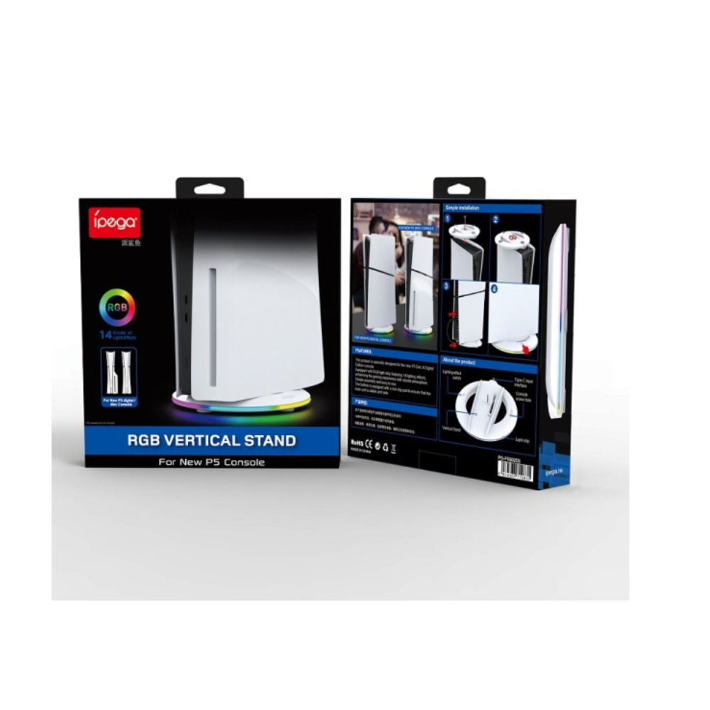 Ipega Pg-p5s025s Luminous Vertical Stand for Ps5 Slim Optical Drive Version - Gameonjo