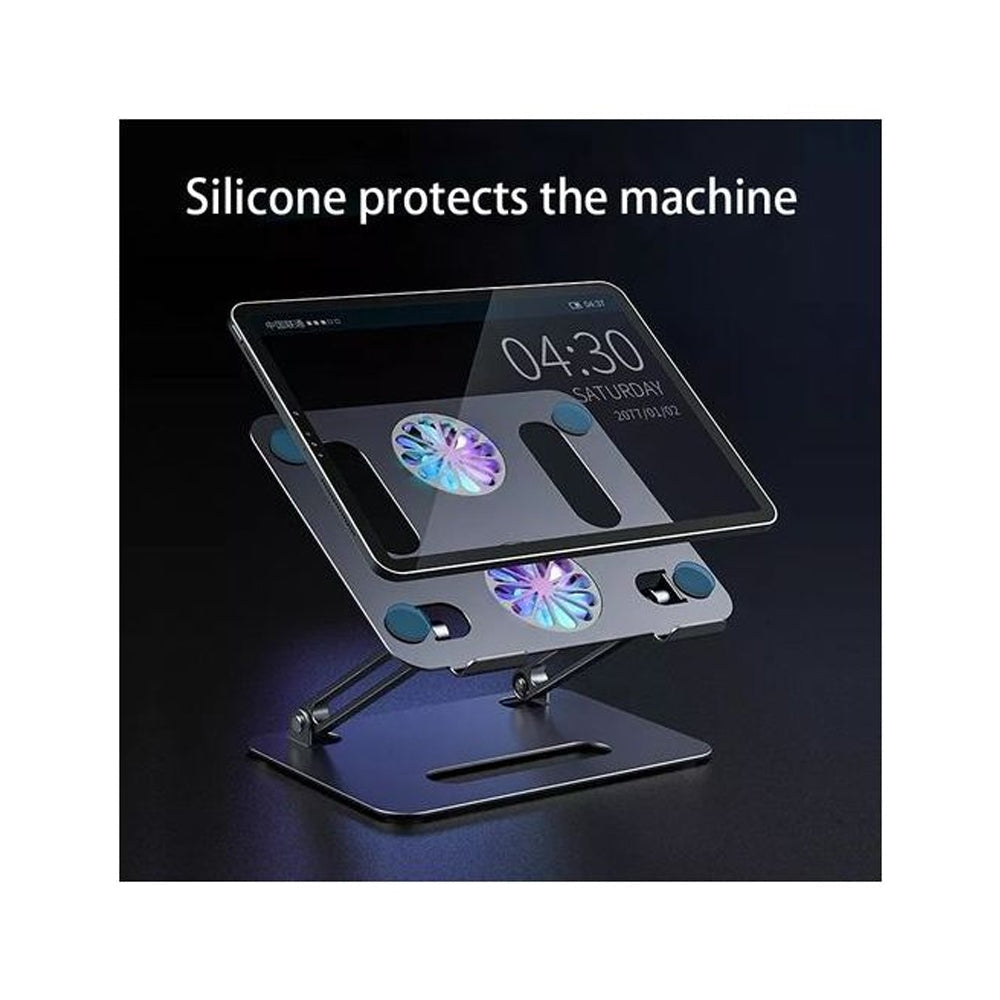 Laptop Stand Portable Foldable Computer Stand with Usb Two Cooling Fans - Gameonjo