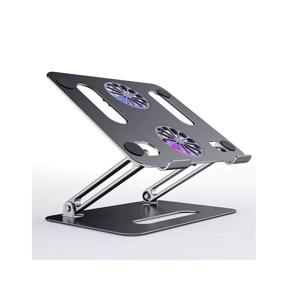 Laptop Stand Portable Foldable Computer Stand with Usb Two Cooling Fans - Gameonjo