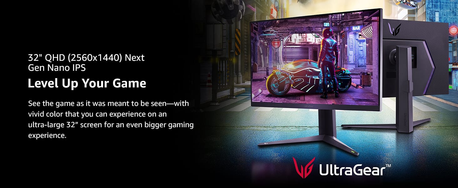 Lg 32gq850-b 32” Ultragear™ Qhd Nano Ips with Atw 1ms 240hz - Gameonjo