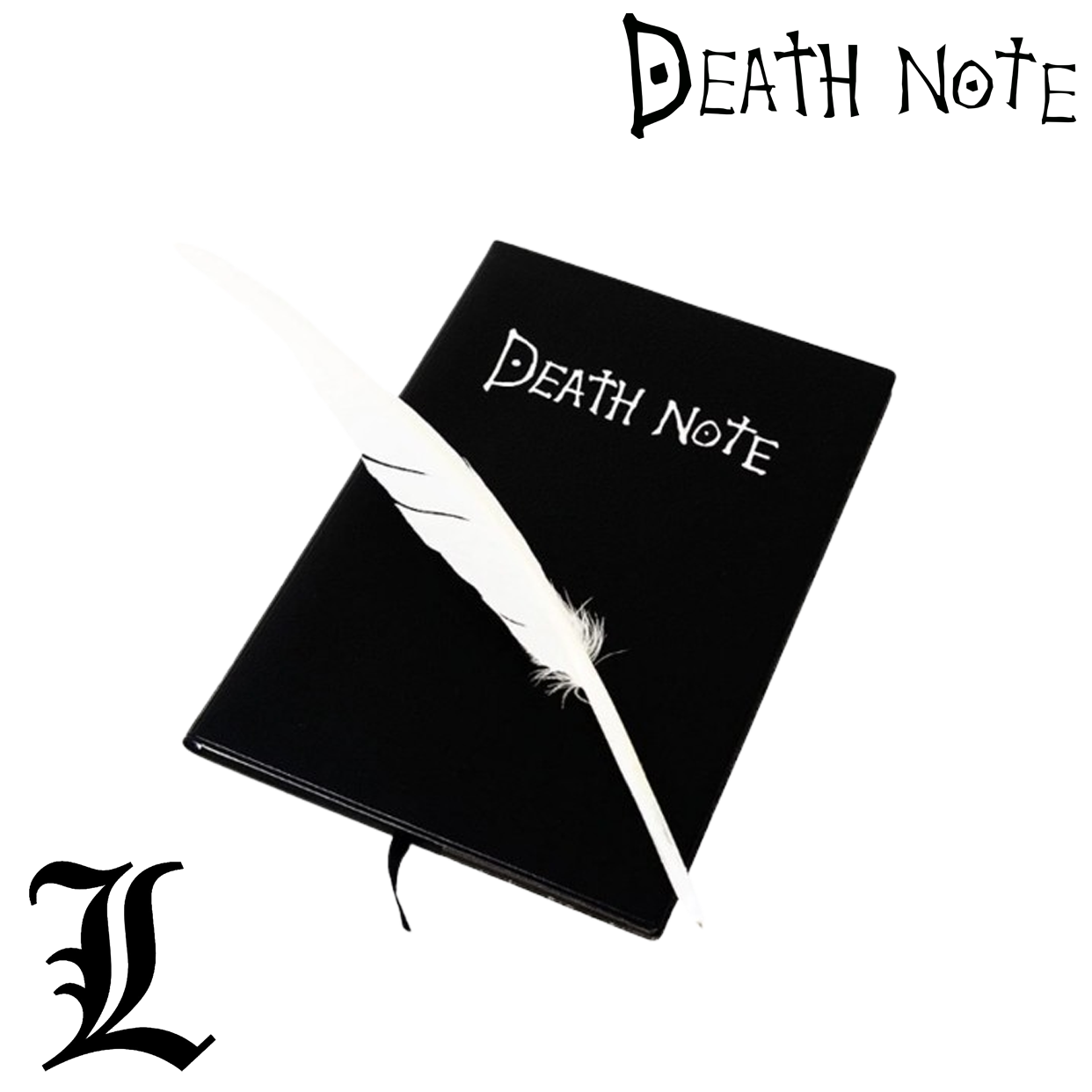 Light Yagami Death Note Book + Feather Default Title