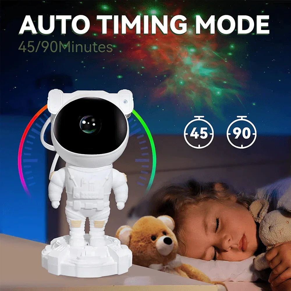 Astronaut night light projector with music - lights
