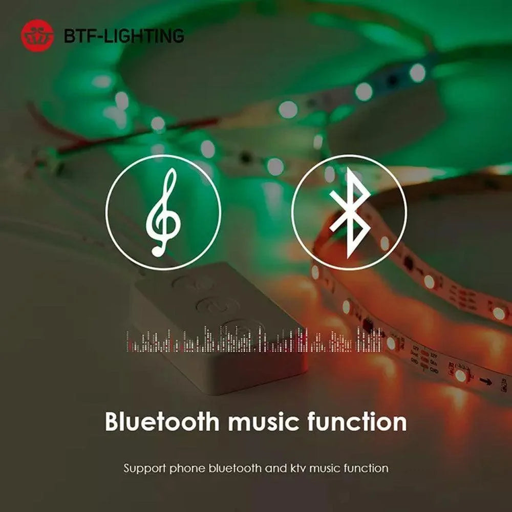 Btf-lighting dreamcolor led strip light bluetooth - lightning | strip lights
