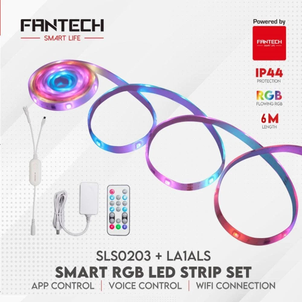 Fantech smart rgb led strip set sls0203 + la1als 6m - lightning | strip lights