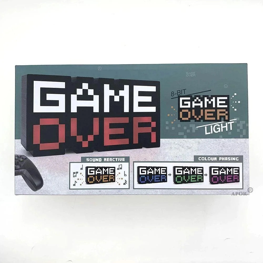 Game over lamp voice control led light - lightning | panels | lamps | signs