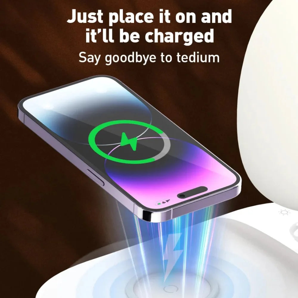 Ldnio y3 wireless charging lamp - fast wireless charging desk lamp - lightning | panels | lamps | signs