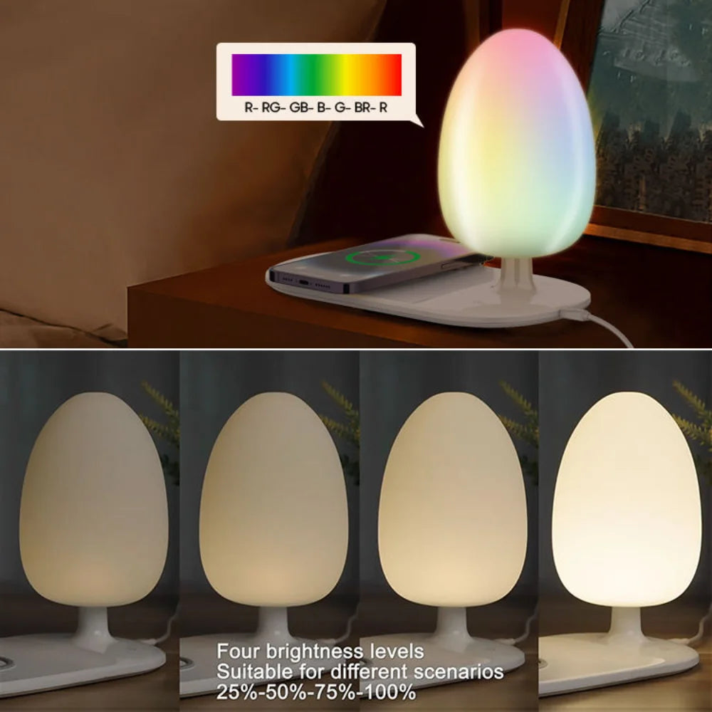 Ldnio y3 wireless charging lamp - fast wireless charging desk lamp - lightning | panels | lamps | signs