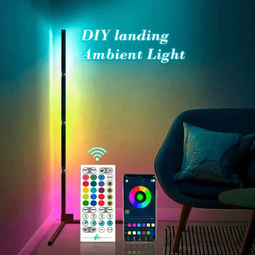 Led floor lamp rgb modern corner decoration - lights