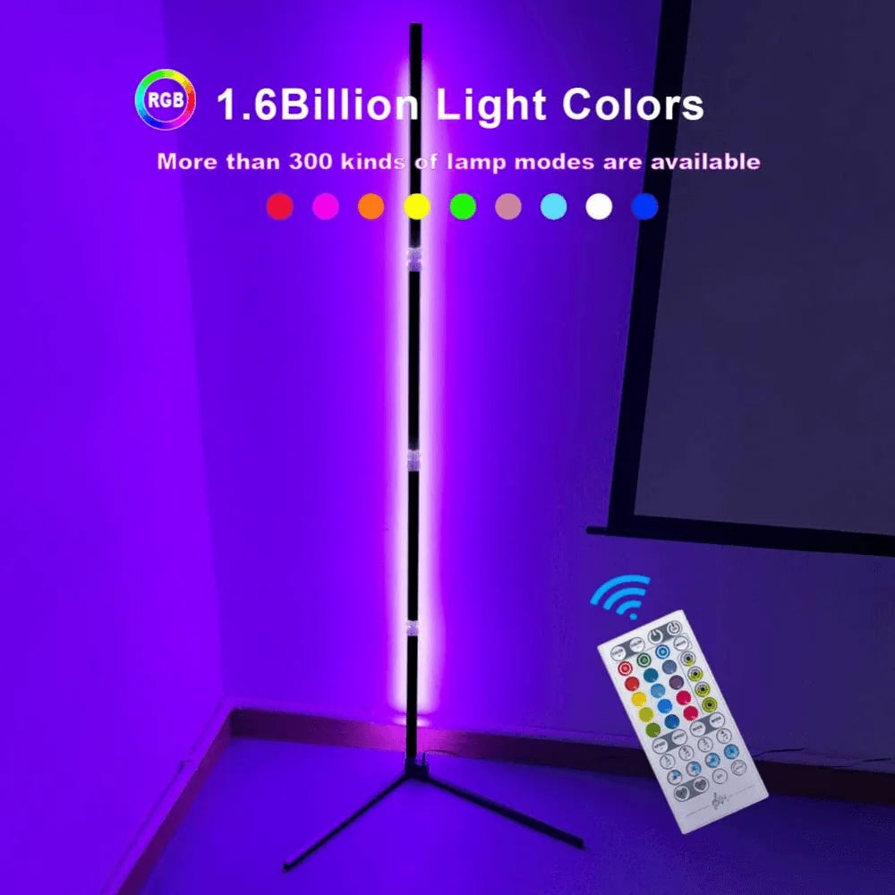 Modern rgb floor lamp for stylish corner decoration - lightning | panels | lamps | signs