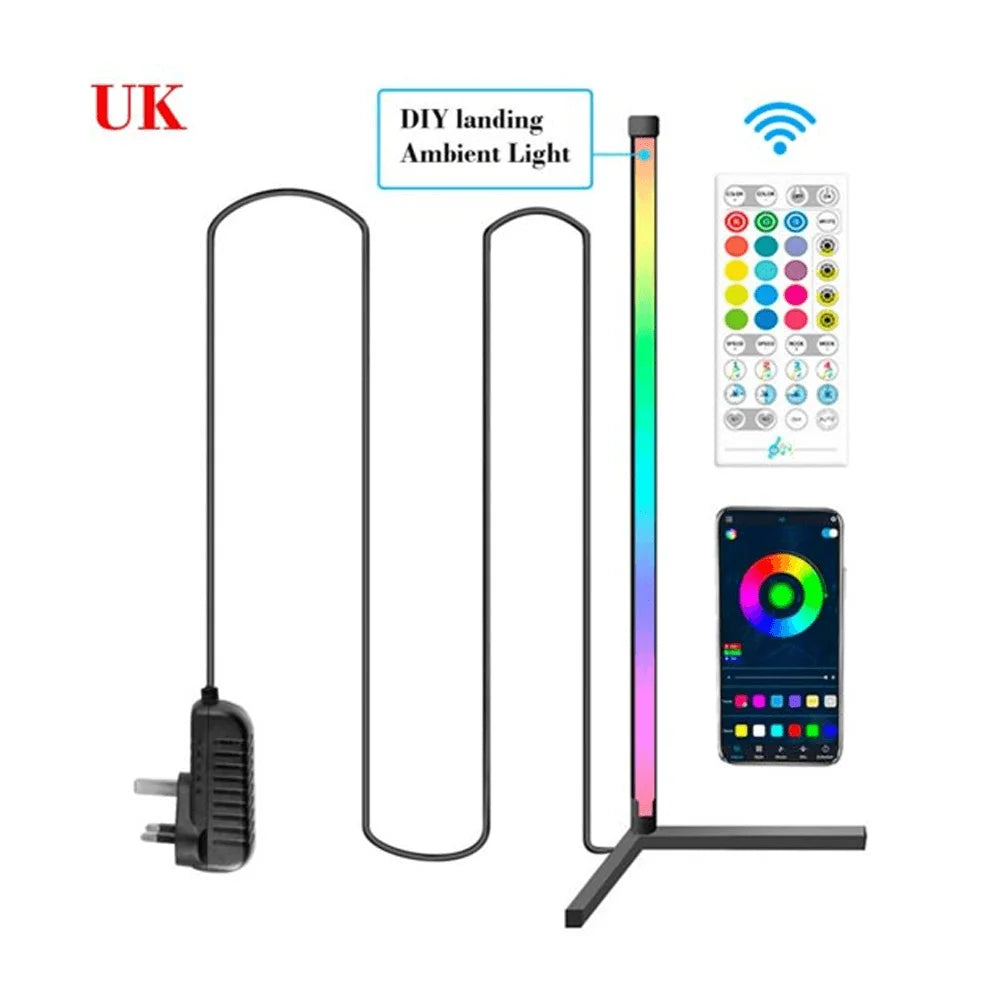 Modern rgb floor lamp for stylish corner decoration - lightning | panels | lamps | signs