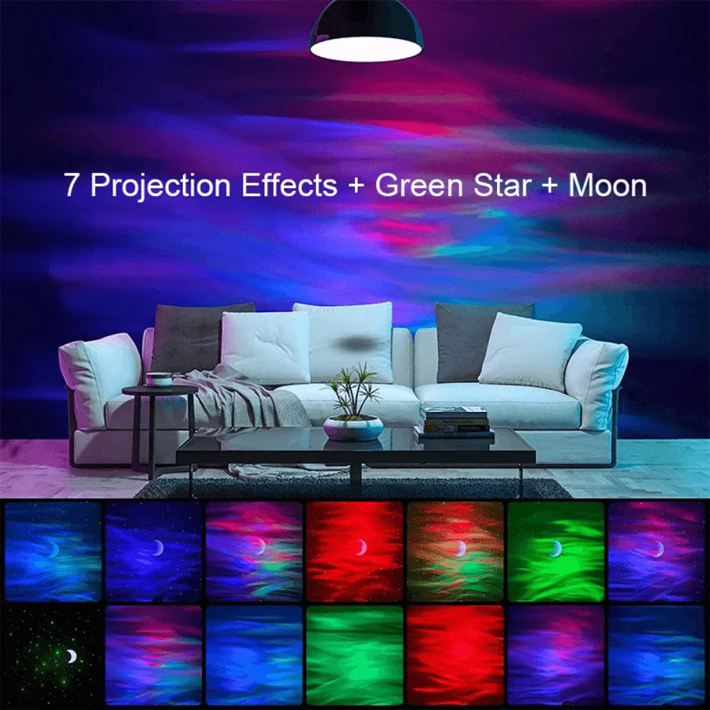 Northern lights aurora projector galaxy star bluetooth speaker - lightning | projectors