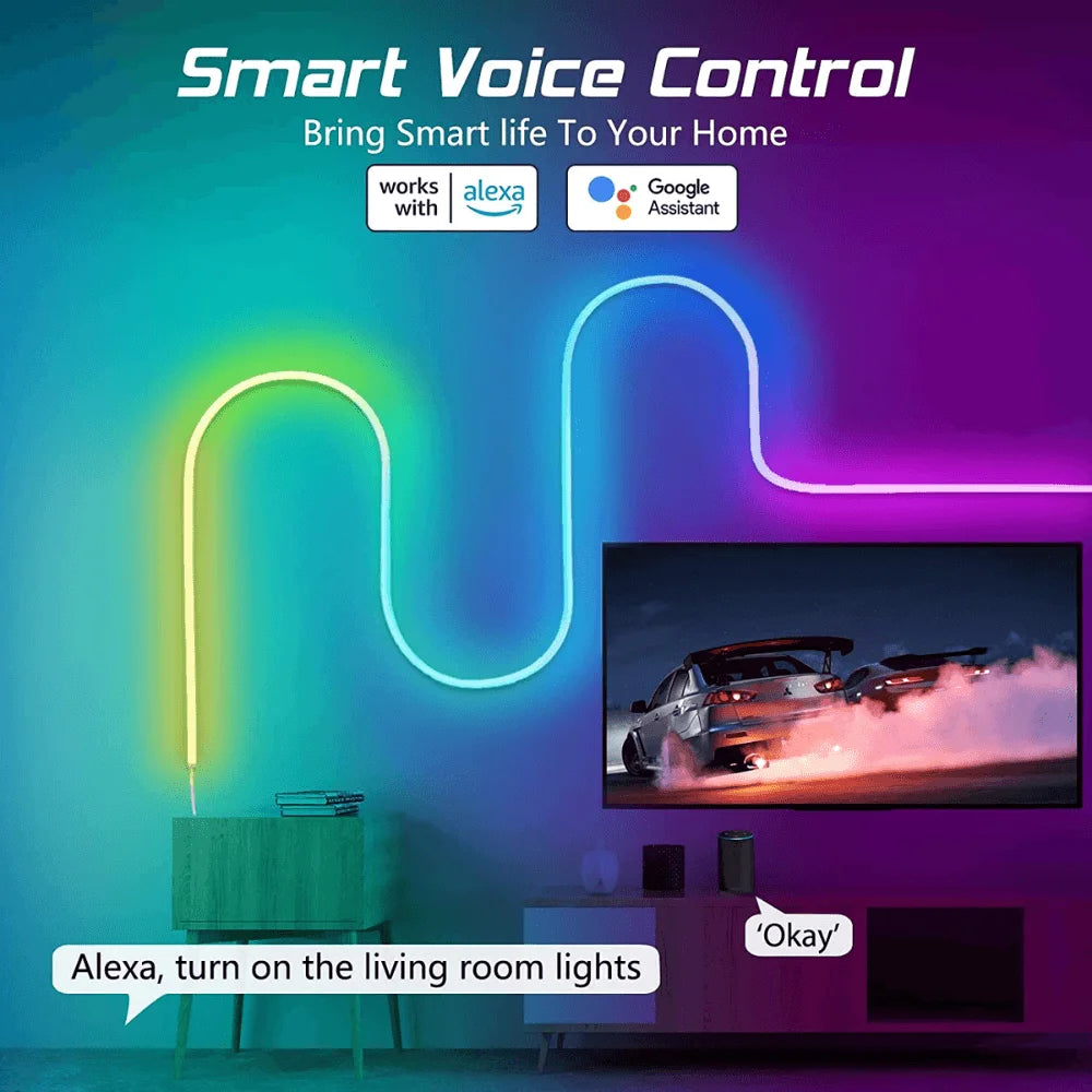 Rgb led smart neon strip ws2811 - lightning | strip lights