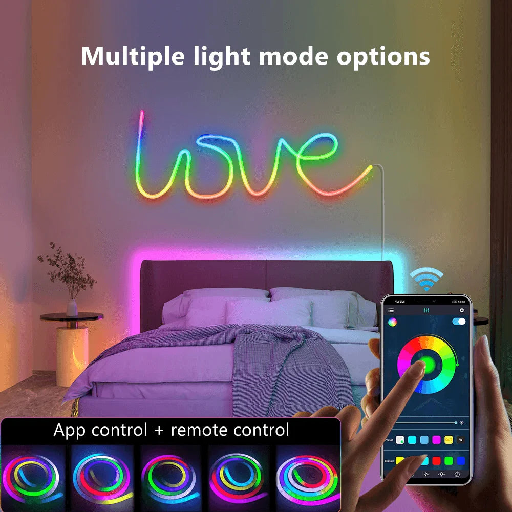 Rgb led smart neon strip ws2811 - lightning | strip lights