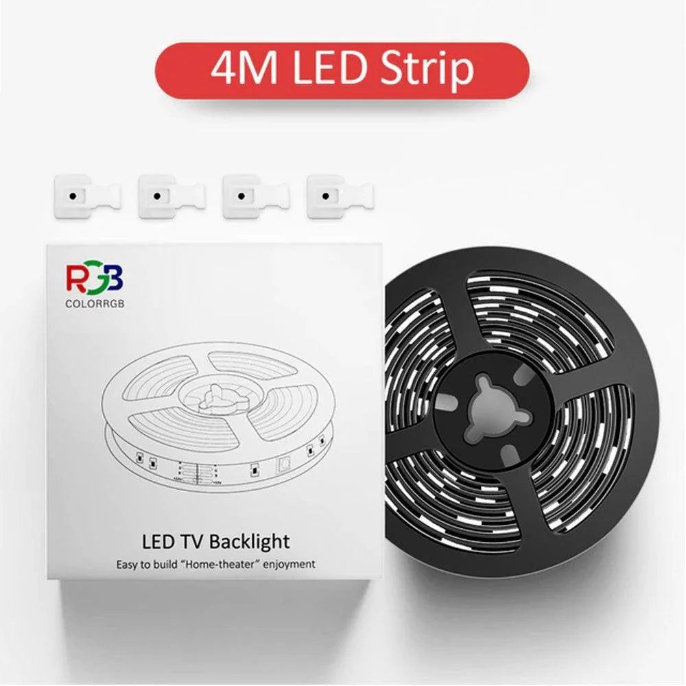 Rgb led strip light rgb5050 led with app control - 4 m - lightning | strip lights