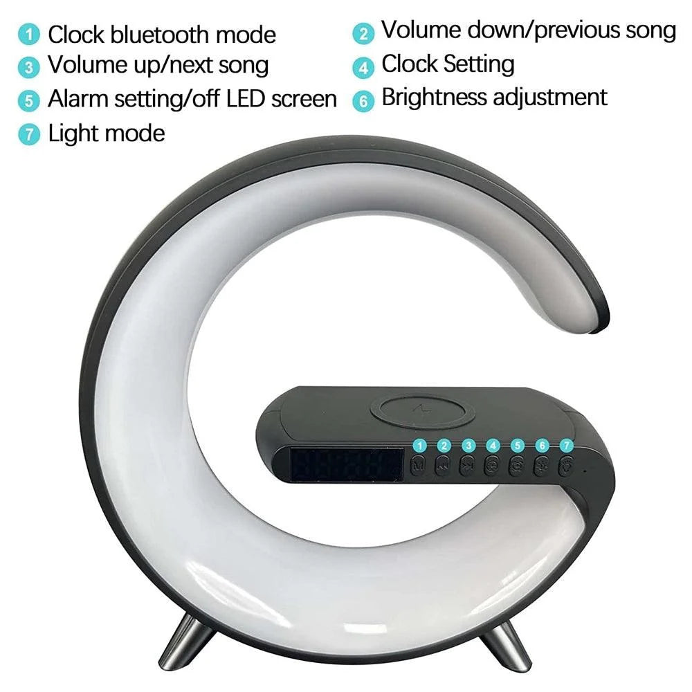Wake up light alarm clock with wireless speaker bt-3401 - cables & chargers | mobile essentials | lightning | panels