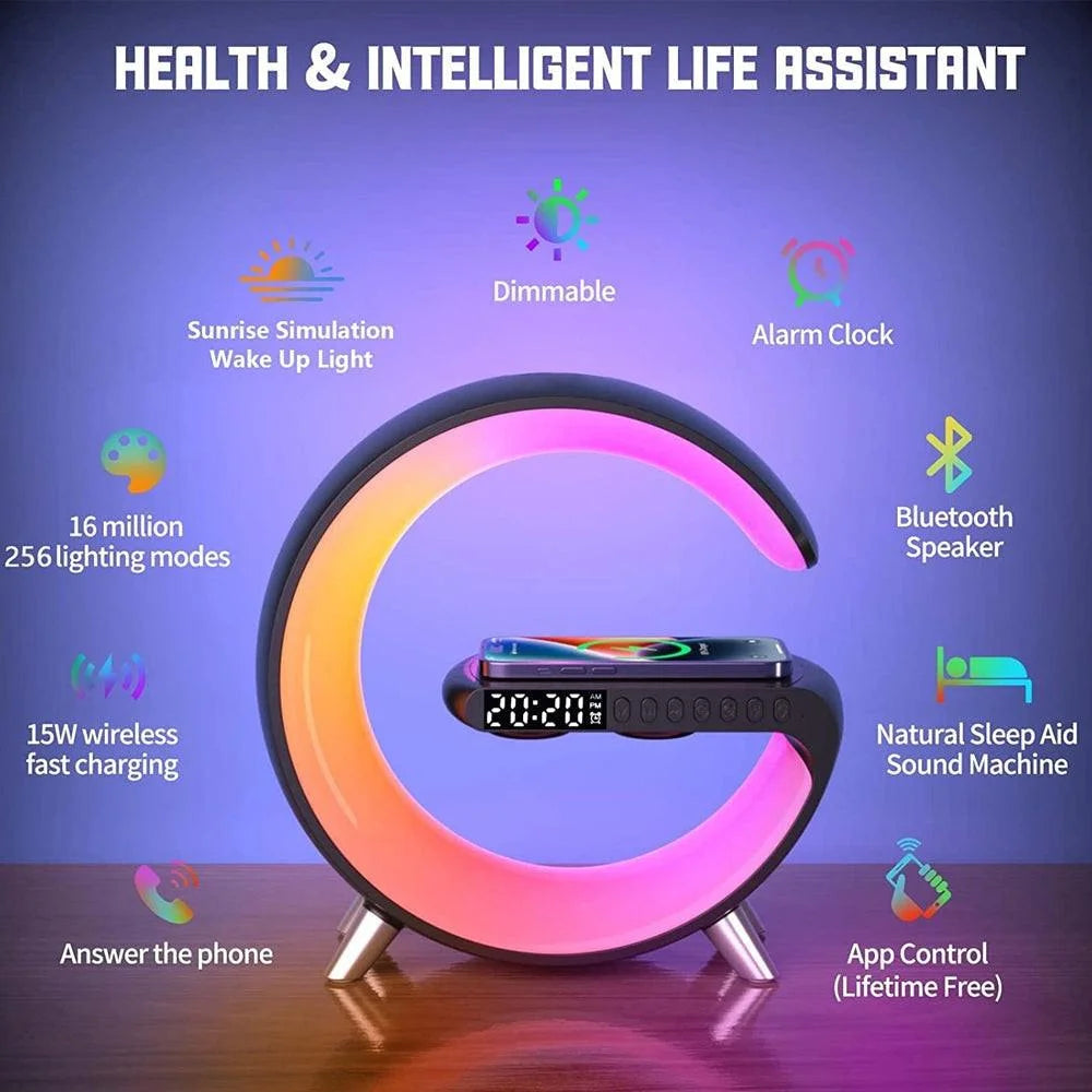 Wake up light alarm clock with wireless speaker bt-3401 - cables & chargers | mobile essentials | lightning | panels