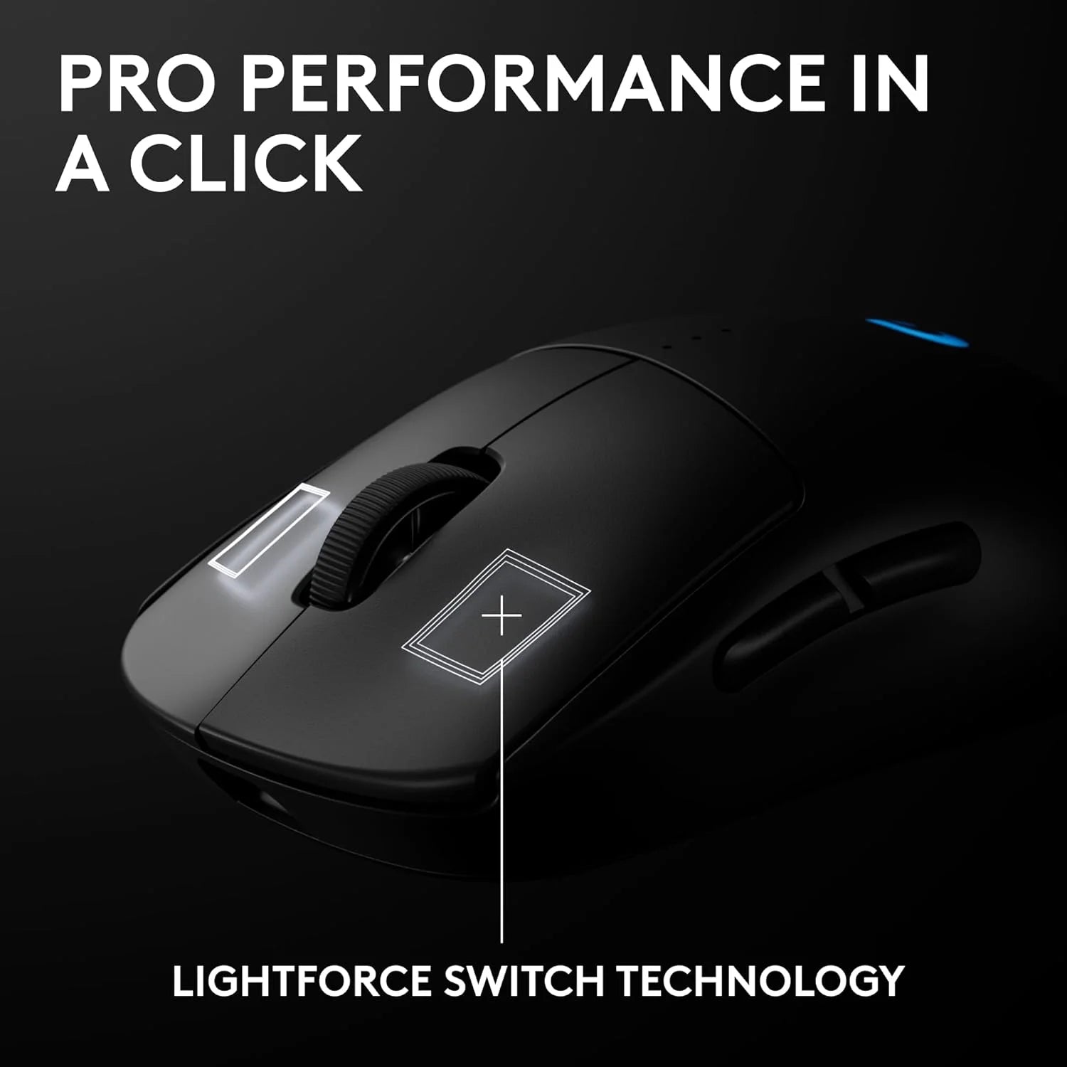 Logitech g pro 2 lightspeed wireless gaming mouse right- or left-handed mouse with up to 4 customizable and switchable