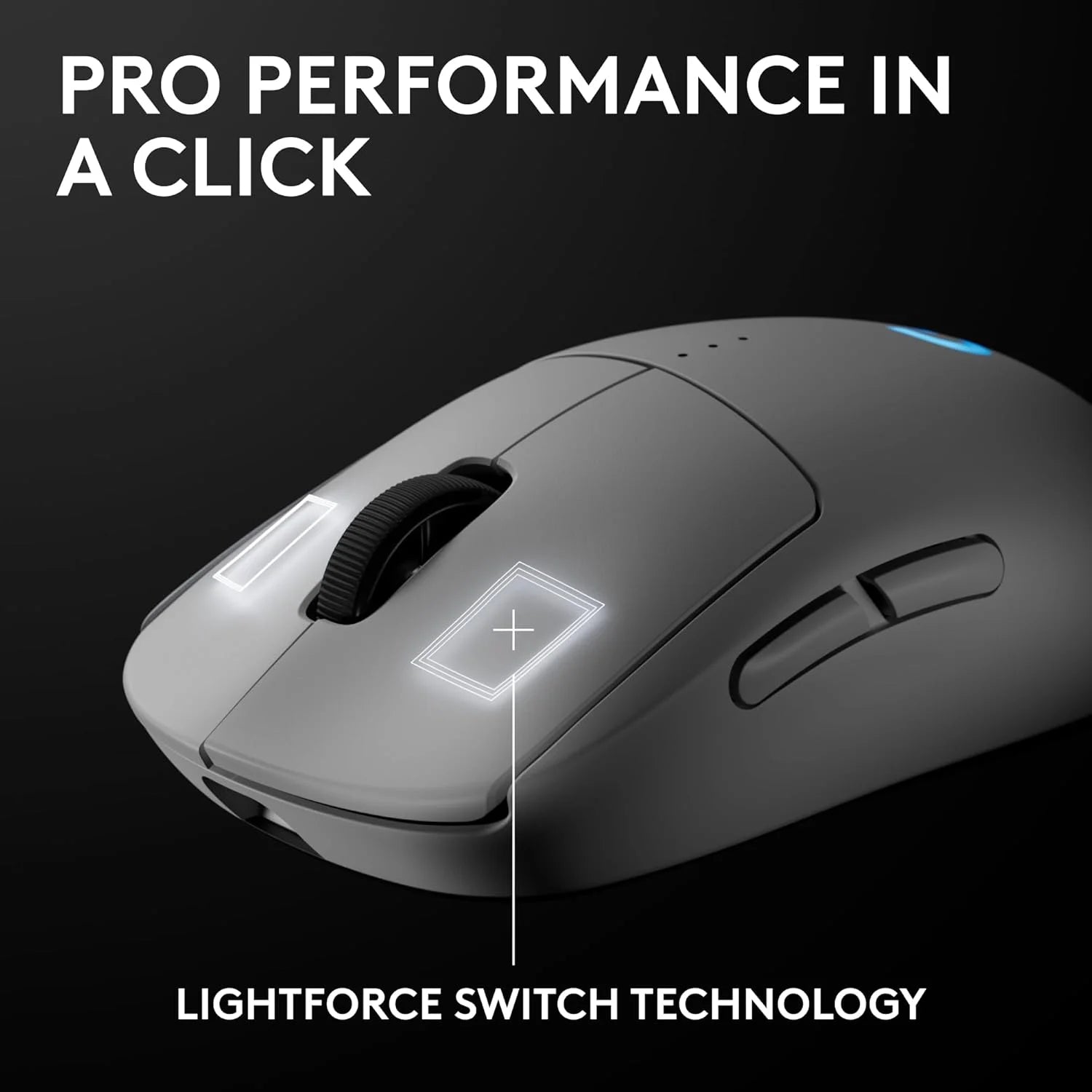 Logitech g pro 2 lightspeed wireless gaming mouse right- or left-handed mouse with up to 4 customizable and switchable