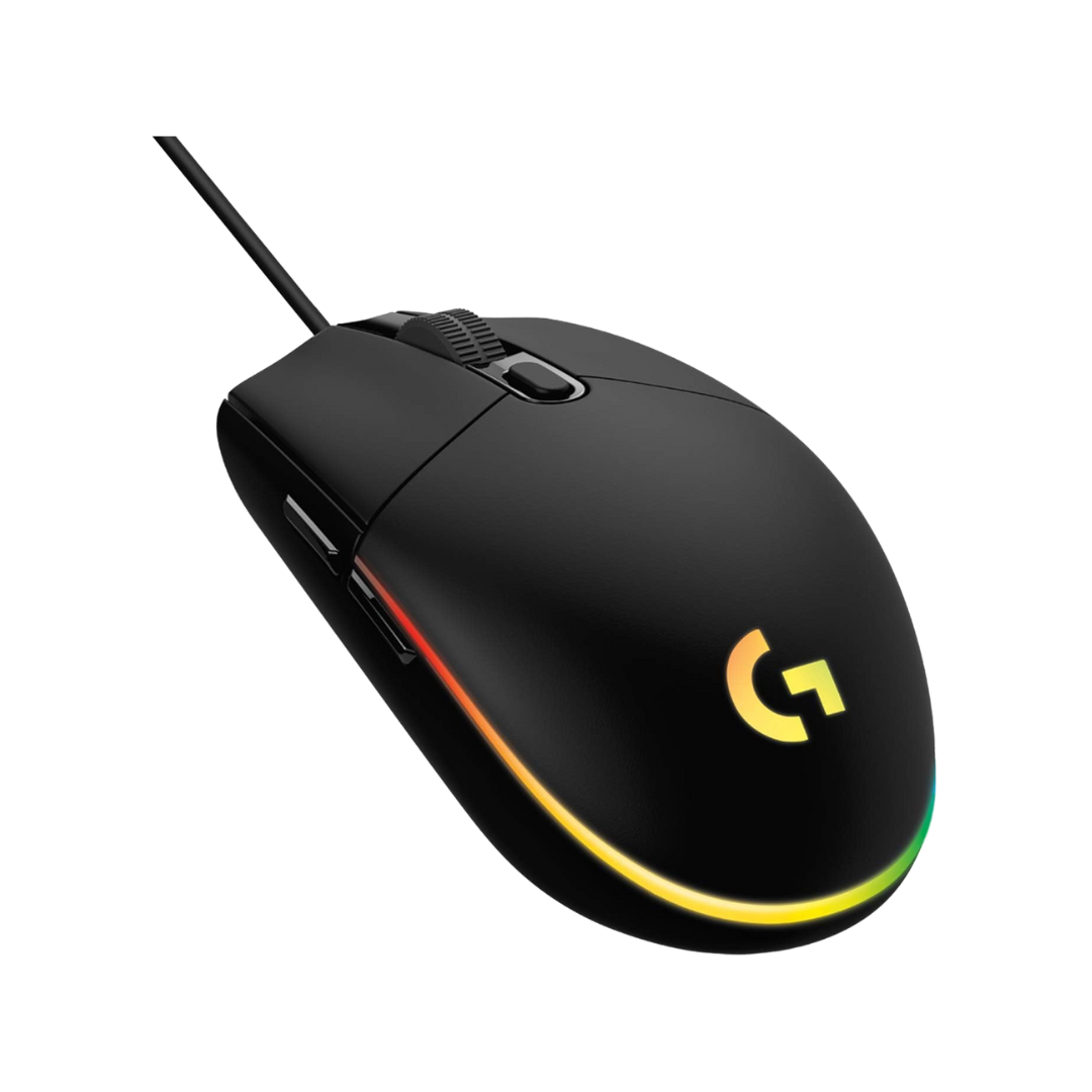 Logitech g102 gaming mouse - light sync wired with customizable rgb lighting 6 buttons - mouse