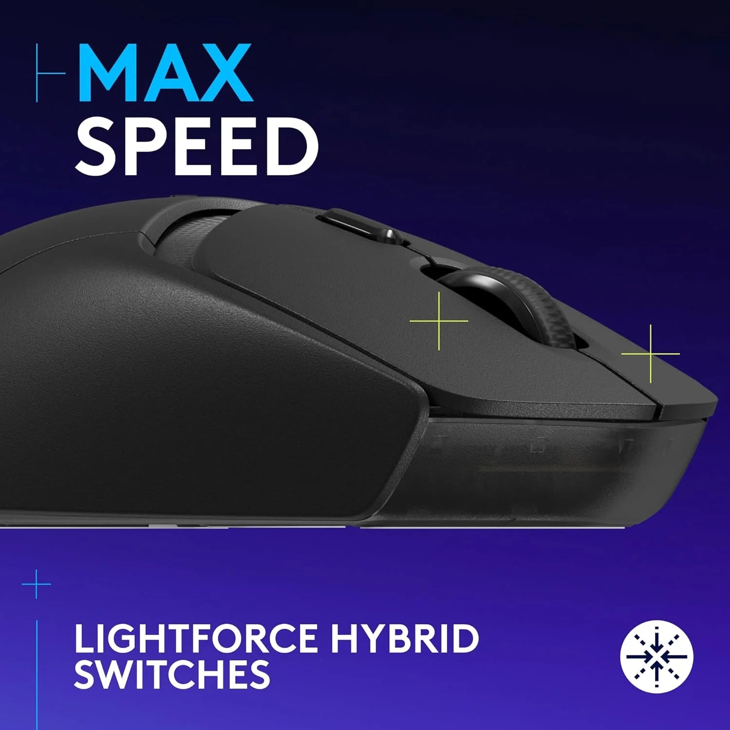Logitech g309 lightspeed wireless gaming mouse lightweight lightforce hybrid switches hero 25k sensor 300+ hour battery