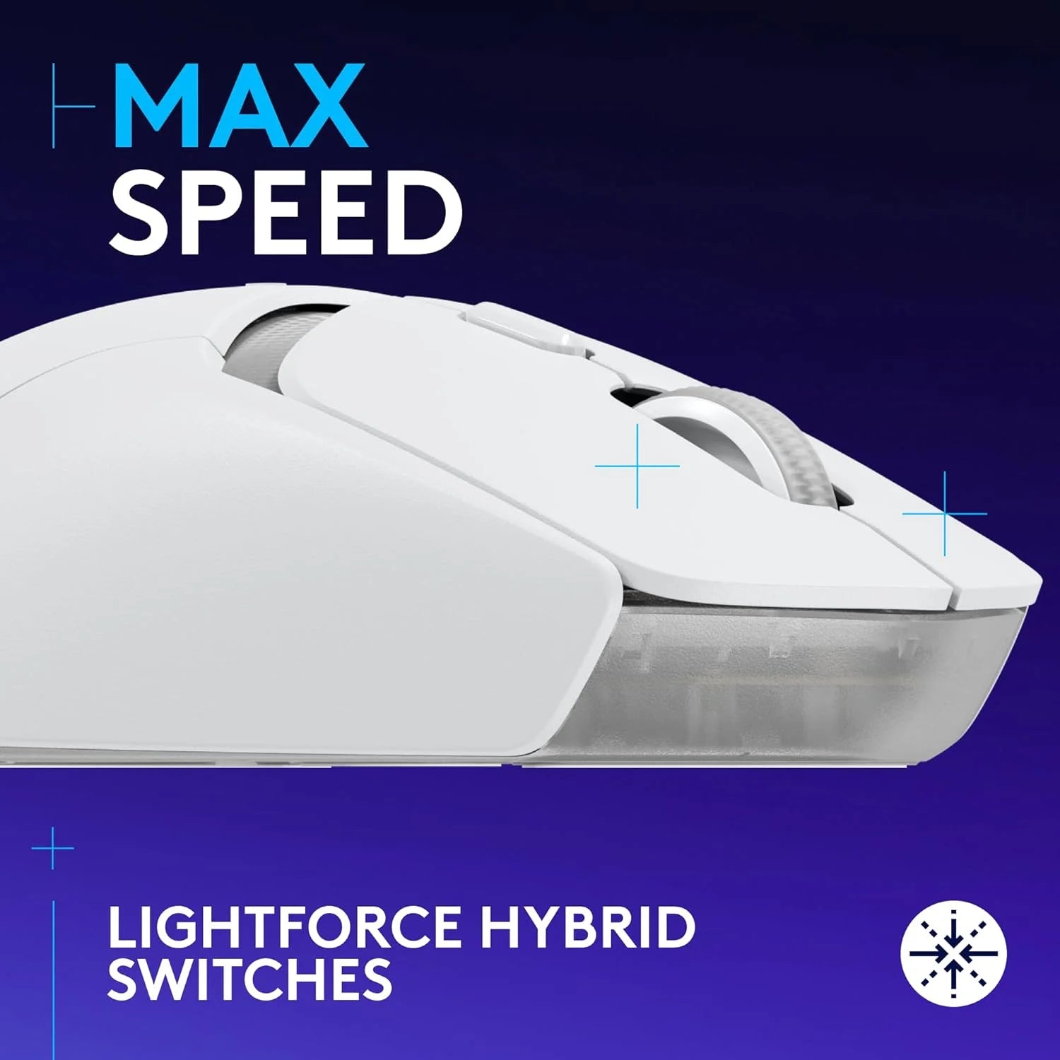 Logitech g309 lightspeed wireless gaming mouse lightweight lightforce hybrid switches hero 25k sensor 300+ hour battery
