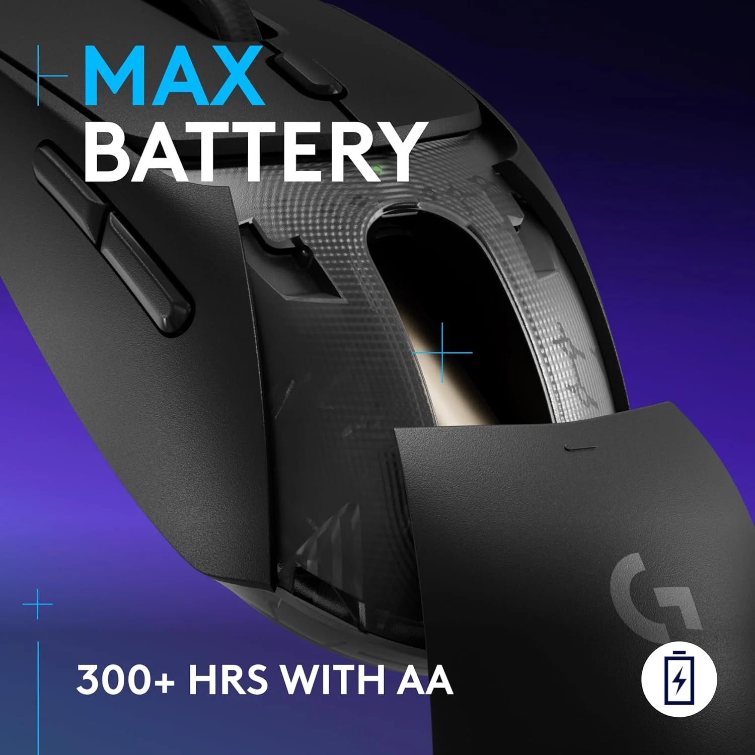 Logitech g309 lightspeed wireless gaming mouse lightweight lightforce hybrid switches hero 25k sensor 300+ hour battery
