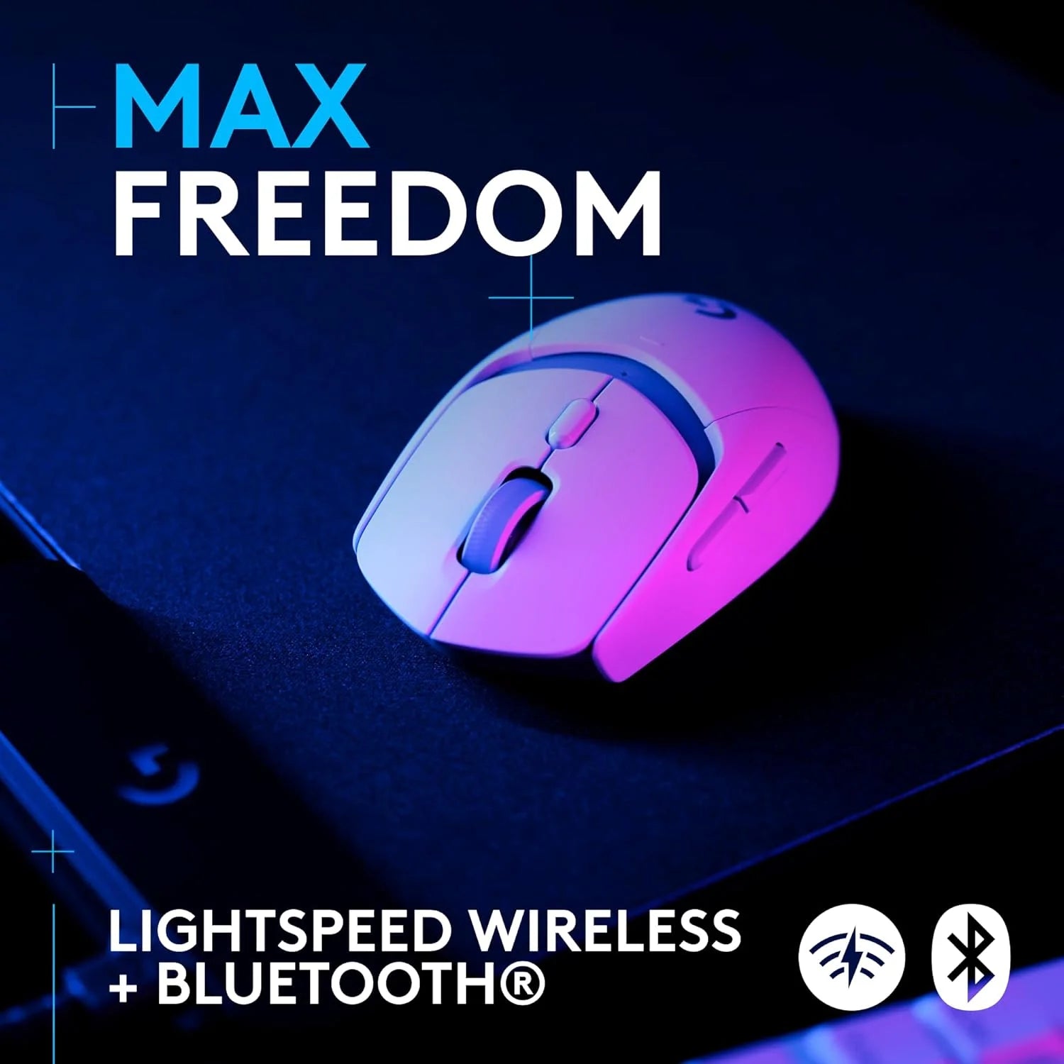 Logitech g309 lightspeed wireless gaming mouse lightweight lightforce hybrid switches hero 25k sensor 300+ hour battery