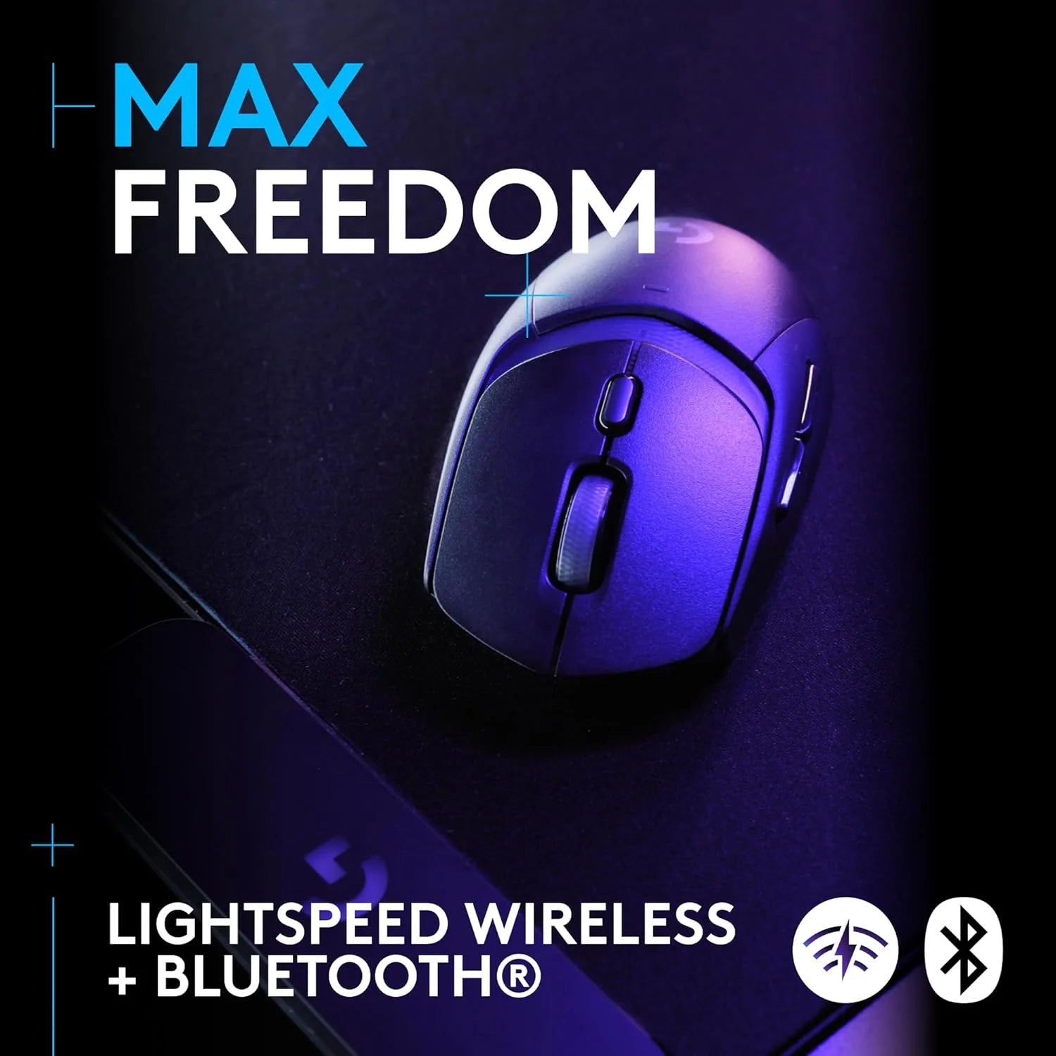 Logitech g309 lightspeed wireless gaming mouse lightweight lightforce hybrid switches hero 25k sensor 300+ hour battery