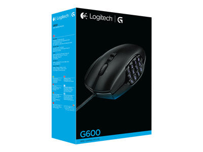 Logitech G600 Mmo Wired Usb Gaming Mouse (black) - Gameonjo