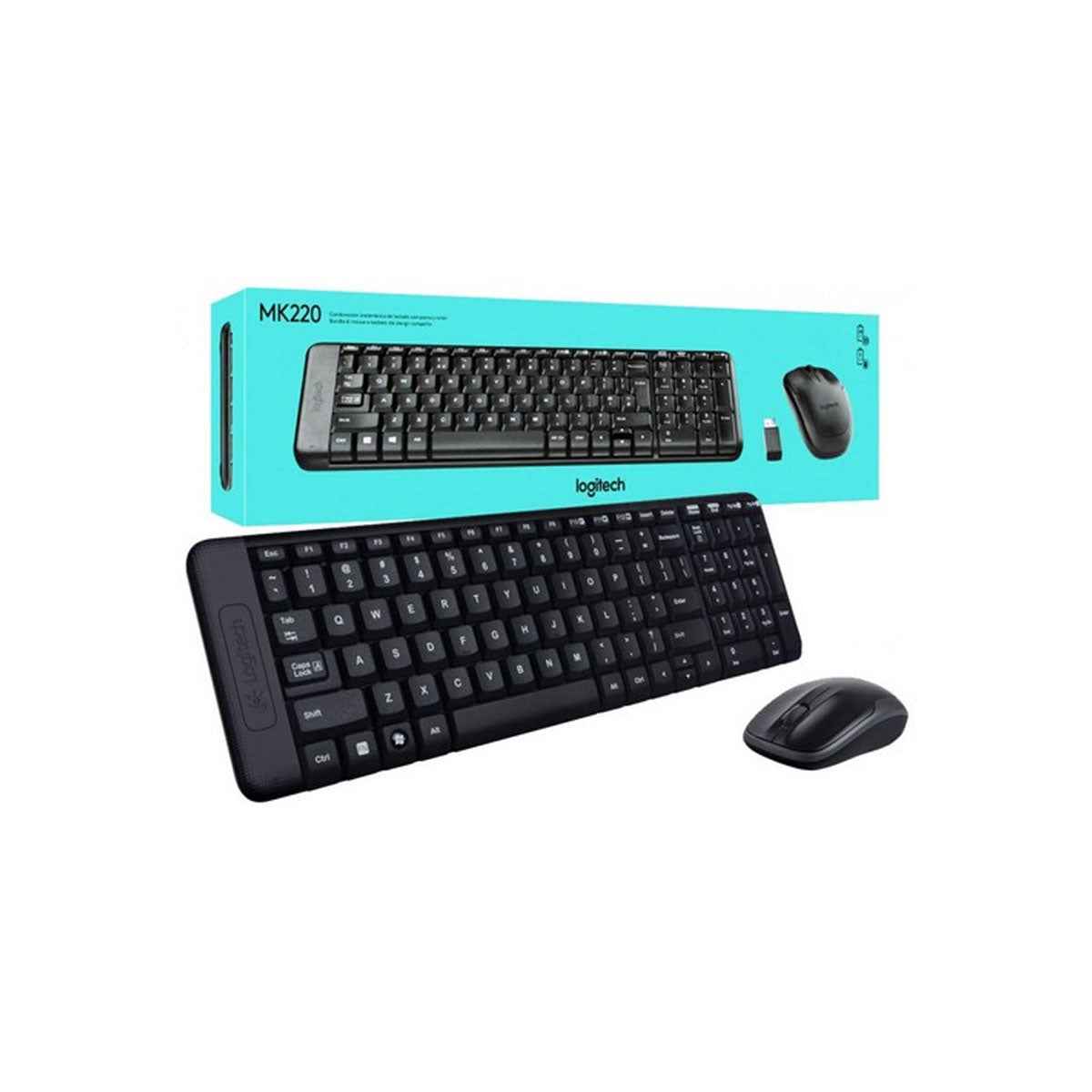Logitech Mk220 Wireless Combo Keyboard and Mouse
