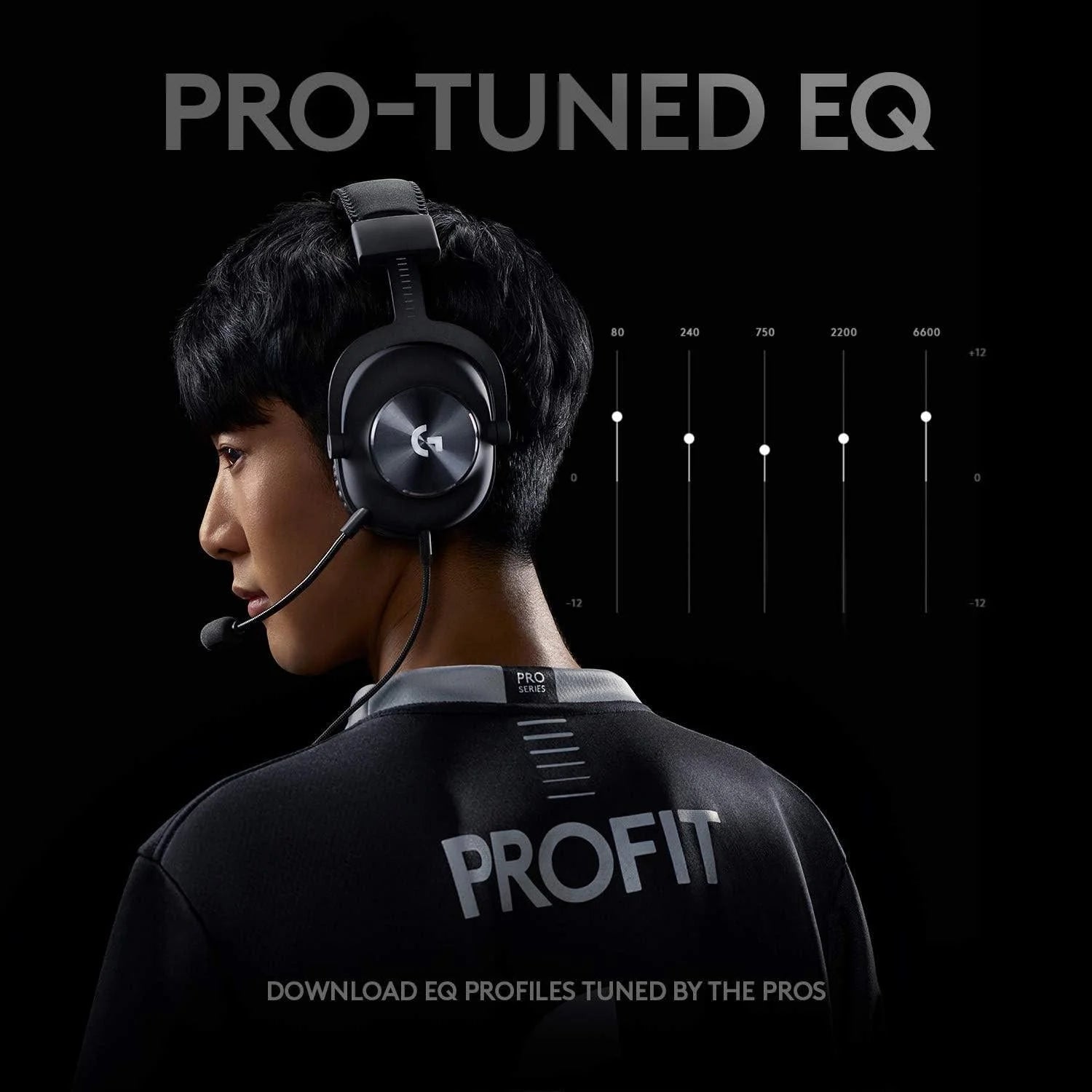 Logitech pro x gaming headset with blue vo!ce mic