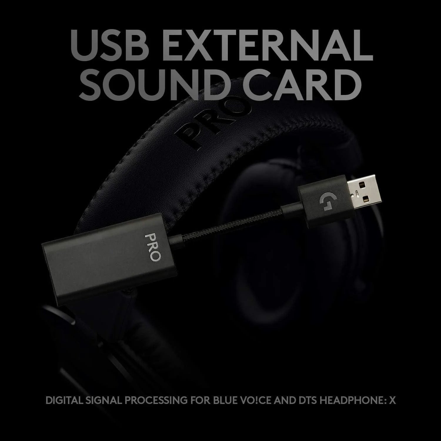Logitech pro x gaming headset with blue vo!ce mic