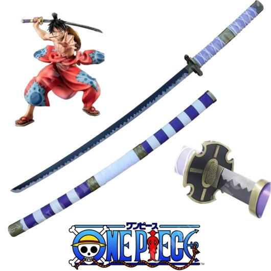 Luffy's Nidai Kitetsu Katana one Piece Anime Sword 104cm - Gameonjo
