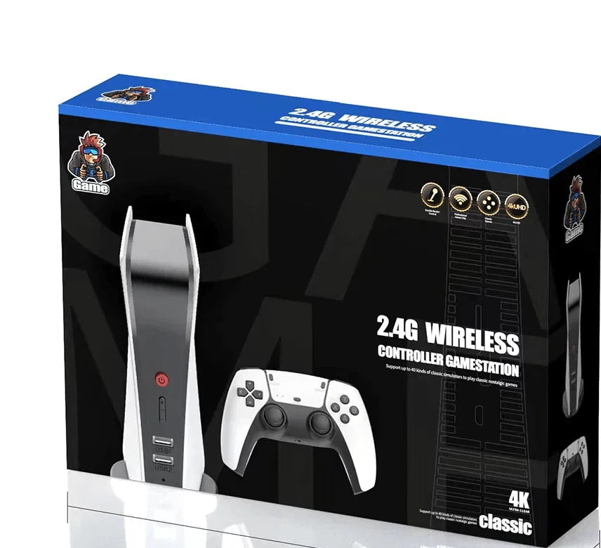 M5 2.4g wireless controller game station in ps5 style 4k hd output retro classic video game - playstation headsets &