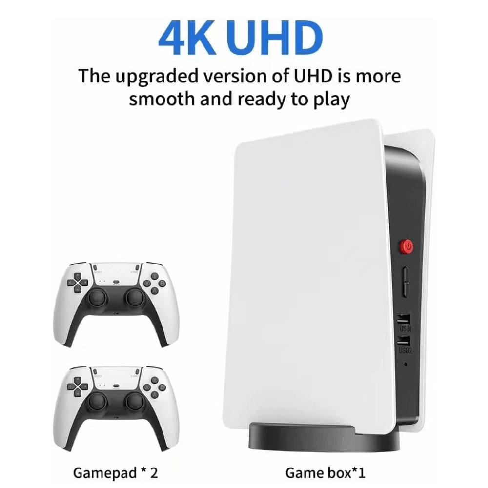 M5 2.4G Wireless controller game station in ps5 style 4K HD output retro