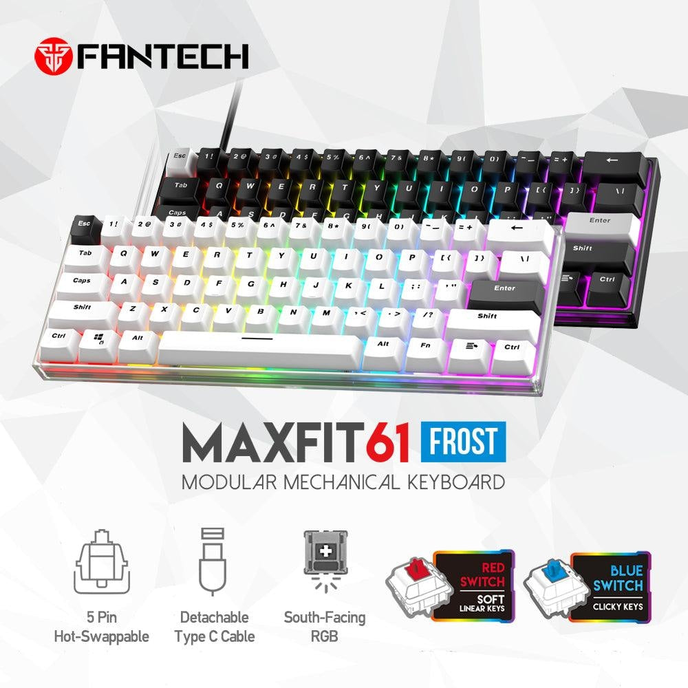 Maxfit61 Frost Modular Mechanical Keyboard - Gameonjo