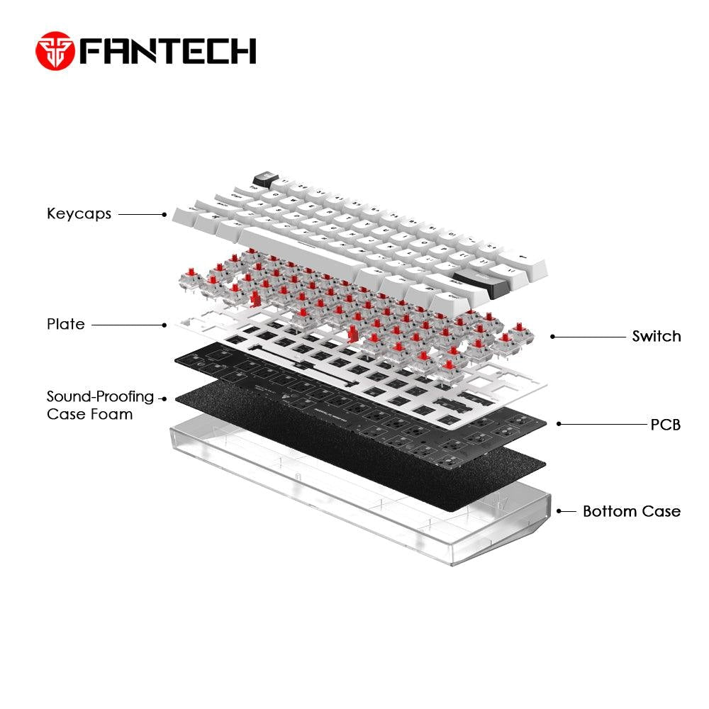 Maxfit61 Frost Wireless Modular Mechanical Keyboard - Gameonjo