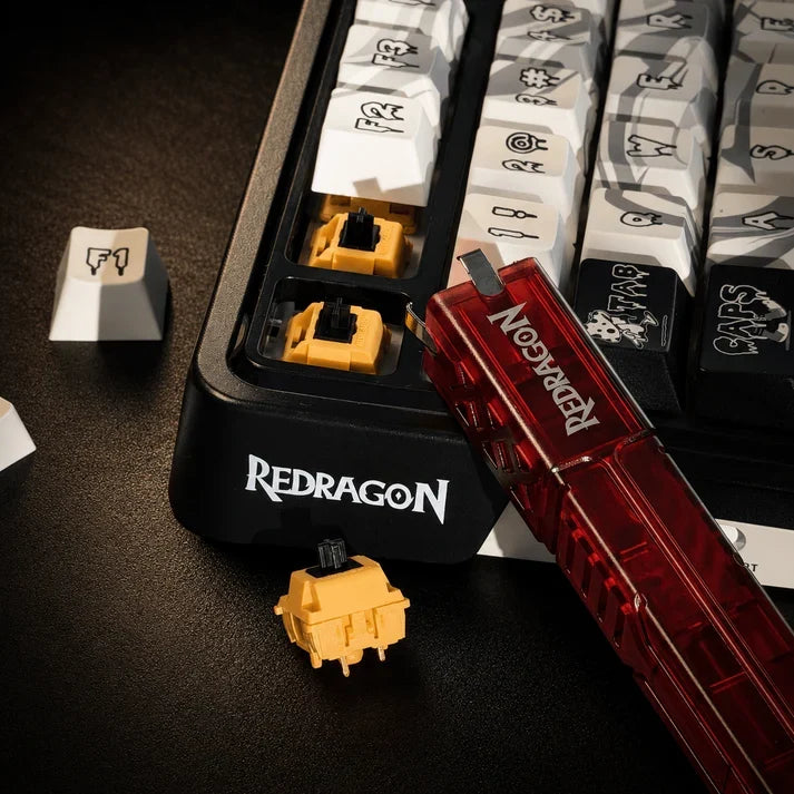 Redragon 2 in 1 keycap puller hot-swappable keyboards switches remover for mechanical keyboards shaft removal